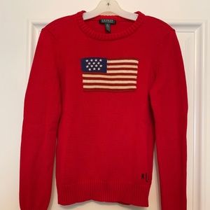 Polo Ralph Lauren Red Flag Sweater